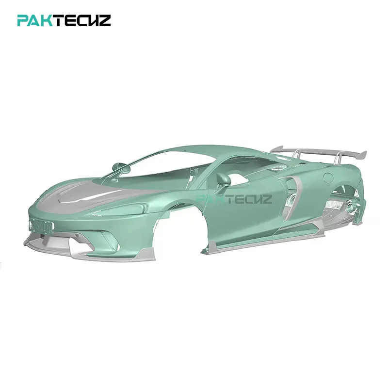 Paktechz Prepreg Carbon Fiber Full Body Kit Front Lip Hood Side Skirt Rear Diffuser Spoiler for McLaren GT