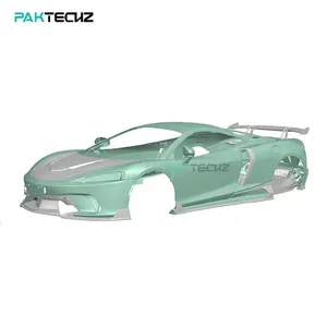 Paktechz Prepreg Carbon Fiber Full Body Kit Front Lip Hood Side Skirt Rear Diffuser Spoiler For McLaren GT