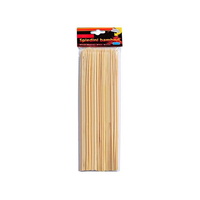 Brochettes de barbecue en bambou imprimées sur mesure avec poignées en bois confortables sans danger pour les aliments, longues grillades, camping en plein air, boîte emballée