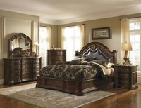Ensemble de Chambre Classique King Queen Size Style Européen Vente à Chaud Ensemble de Meubles de Chambre à Coucher de Luxe Royal 5070