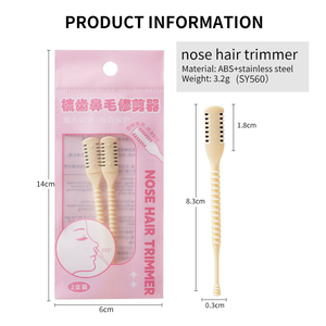 Outils d'épilation de haute qualité <span class=keywords><strong>pour</strong></span> femmes, rasoirs à raser le visage, rotation à 360 degrés, peigne double face <span class=keywords><strong>pour</strong></span> les narines, couteau à poils de <span class=keywords><strong>nez</strong></span>, tondeuse - Product Image 5