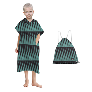 Khăn Choàng Đi Biển Bằng Vi Sợi Chất Lượng Cao Cho Trẻ Em Có Túi Ba Lô Khăn Choàng Đi Biển Có Mũ Lướt Sóng Cho Trẻ Em - Product Image 6