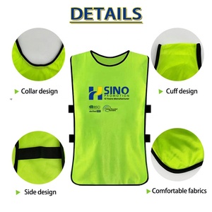 Rompi Latihan Sepak Bola Berbahan Mesh Bernapas dengan Logo Kustom untuk Dewasa dan Remaja - Product Image 2