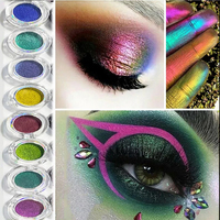 Private Label Chamäleon Lidschatten Farbwechsel Lidschatten Großhandel High Pigment Multi chrom Single Lidschatten