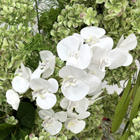 Composition florale artificielle verte et blanche pour arche de mariage, 230 cm, arche florale en soie faite à la main pour toile de fond de scène de mariage, décoration d'événements