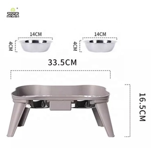 Mangkuk anjing tinggi mangkuk kucing tinggi mangkuk anjing piring makan makanan untuk kucing kecil dan sedang - Product Image 2