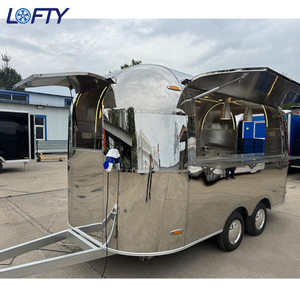Remolque y equipo móvil de comida de China para restaurantes de aperitivos y establecimientos de cerveza con refrigerador incorporado - Product Image 1