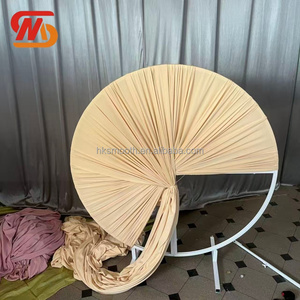SMOOTH Wholesale Portable Round White Metal Arch <b>Backdrop</b> for Wedding Decoration - Product Image 3
