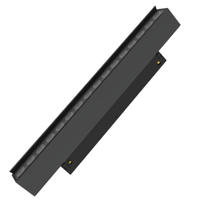 Fashion Led Magnetic Track Light 15W Alu PC Material Black Color