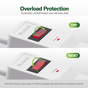 Mỹ điện Dải phổ travel adapter 4 ổ cắm mở rộng ổ cắm điện ETL tiêu chuẩn đa cắm ổ cắm - Product Image 3