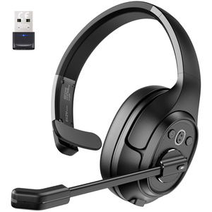 EKSA H1Plus auricolare bt wireless office auricolare tipo <span class=keywords><strong>c</strong></span> stile Mono-ear con Dongle e microfono ENC per uso in ufficio con 50 ore <span class=keywords><strong>W</strong></span> - Product Image 2