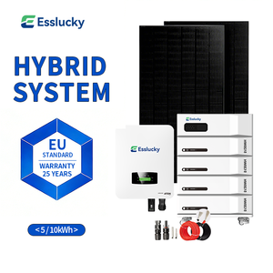 Système d'énergie solaire hybride 10 kW, kit complet 5 kW, 15 kW, 20 kW, 50 kW, 100 kW avec stockage pour la maison - Product Image 4