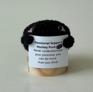 Série de cartes : Poupée <span class=keywords><strong>en</strong></span> fil crochetée à la main, énergie positive, motivationnelle et anti-stress - Product Image 6