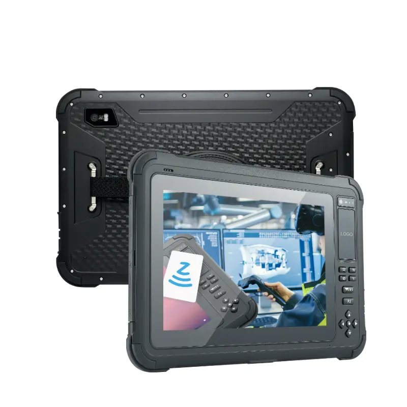 HUGEROCK S101 10.1 "450 nit nfc modülü akıllı su geçirmez endüstriyel Android13 bilgisayar Tablet 4gb Ram sağlam 10.1 inç Tablet Pc
