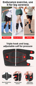Manchon de compression respirant en nylon et élasthanne avec logo personnalisé pour mollets, idéal pour le sport, la course et le cyclisme, pour hommes et femmes - Product Image 4