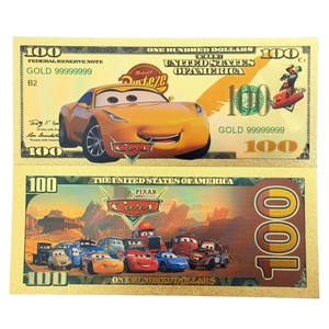 6 types de billets de banque d'anime America the Cars plaqués or 24 carats pour cadeaux - Product Image 4