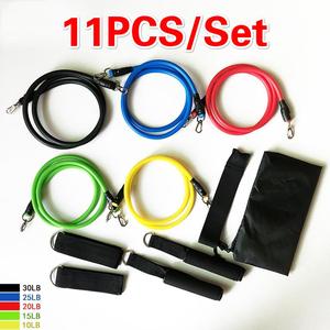 Bộ 11 Dây Kháng Lực Đặt Phụ Kiện Phòng Tập Thể Dục Tại Nhà Di Động Với Băng Tập Thể Dục 150 Lbs Để Tập Thể Dục/ - Product Image 6