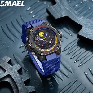 Montre numérique de sport de luxe pour homme SMAEL 8092, chronographe, chronomètre, alarme, résistante à l'eau 50 bars - Product Image 2