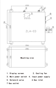 200lpm HBOT Peltier <span class=keywords><strong>Air</strong></span> Cooler per compressore d'aria dentale di ossigeno concentratore di ozono refrigerante elettronico essiccatore ad aria compressa - Product Image 6