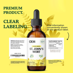Productos más vendidos OEM 2023 Suplemento para la salud a base de hierbas Hierba de San Juan Gotas Extracto de Hierba de San Juan Tintura para apoyar el estado de ánimo - Product Image 4