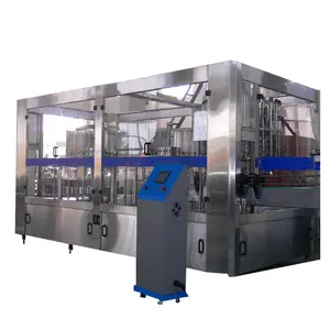 Automatic Glass Bottle Beverage Liquid Mineral Drink Pure Filling Bottling Packaging Sealing Machine