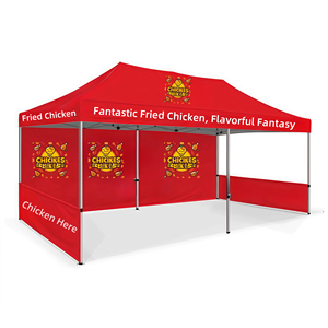 เต็นท์ดีลักซ์ขนาด 3x6 เมตร ผ้าเต็นท์พิมพ์ลาย สำหรับกิจกรรมกลางแจ้ง กีฬา งานปาร์ตี้ แสดงสินค้า เต็นท์พับได้สำหรับโฆษณาและแผงลอย - Product Image 4