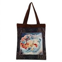 Bolsa de algodón para playa, bolso de lona, estuche para cuchillos, embalaje sostenible, cierre con cordón, bolsas de trabajo para enfermeras, con fuelle en T, estampado en caliente
