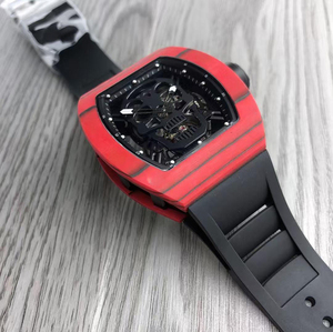 Montre tourbillon pour homme de haute qualité, montre mécanique squelette en fibre de carbone, montre de sport et d'affaires. - Product Image 3