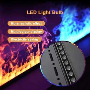 Moderno Wi-Fi LED llama Artificial <span class=keywords><strong>leña</strong></span> <span class=keywords><strong>chimenea</strong></span> vapor niebla fuego vapor electrónico calentador de pared 3D calentador de pared 150 cm - Product Image 5