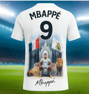 <span class=keywords><strong>Maillot</strong></span> de football léger Mbappé <span class=keywords><strong>Real</strong></span> Madrid, dernière saison, version Thaïlande, ensemble de maillots de football - Product Image 1