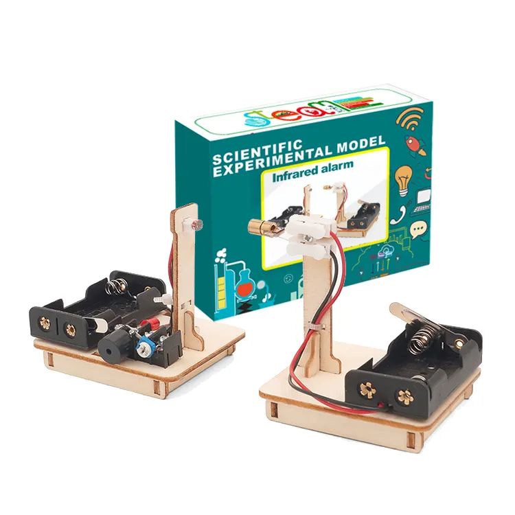 Science Infrared alarm test model Lead The Industry Steam School Activities wooden Educational Toys For 7 Years