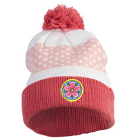 Bonnet Jacquard 100 % Acrylique de Haute Qualité 2026 en Gros, Bonnet Tricoté Brodé avec Logo Personnalisé et Pompon