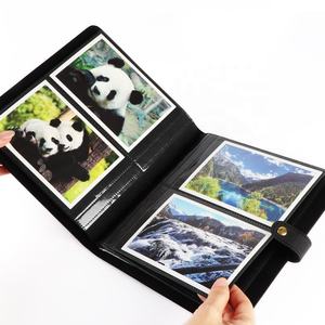 Nero Opaco 2 Tasche A4 DELL'UNITÀ di elaborazione Della Copertura del Cuoio Pulsante <span class=keywords><strong>Album</strong></span> di Foto Del Bambino <span class=keywords><strong>Album</strong></span> di 4*6 Pollici <span class=keywords><strong>Album</strong></span> di Foto - Product Image 5