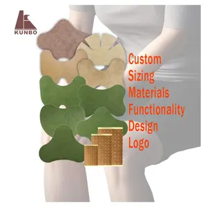 KUNBO OEM MSDS CE ISO 맞춤형 건강 관리 용품 허브 목 어깨 무릎 통증 완화 패치