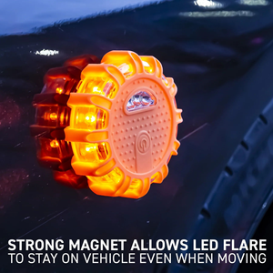 Componente Esencial para Kit de Emergencia en Auto, Envío Rápido, Luz de Advertencia Magnética de 9 Vías para Seguridad Vial en Carretera - Product Image 3