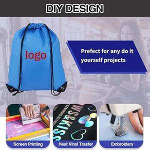 Bolsa Deportiva de Poliéster de Alta Calidad con Cordón, Asa de Cuerda, Correa para el Hombro, Logotipo Personalizado, Bolsa de Compras Promocional para Uso en Exteriores - Product Image 4