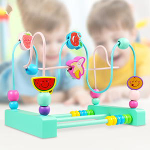 2020 nuevo estilo de madera de colores fresa/banana mini cuentas laberinto juguetes barato al por mayor | Juguetes Educativos en - Product Image 2