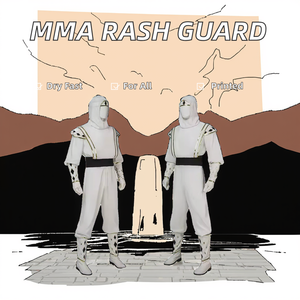 Custom Digital Print <b>Rash</b> <b>Guard</b> MMA & <b>BJJ</b> Fight Shirts Wrestling Martial Arts Sets Polyester/Cotton 220g Unisex Quick Dry - Product Image 2