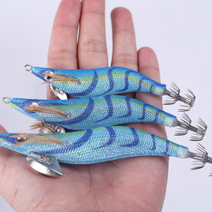 EGI Lula Gabarito De Madeira Camarão Isca Lula Polvo Isca Durável Metal ABS Silicone Isca Rio Pesca #2.5 #3.0 Montanha Molde - Product Image 6