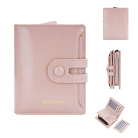 Desainer Label Pribadi Merek Mewah Murah Oem Dompet Mini Koin Kulit PU Wanita Tipis