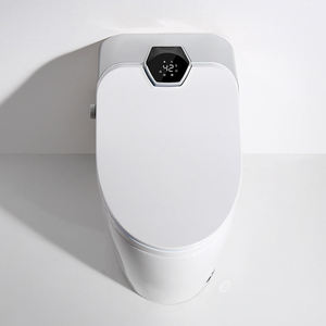 WC intelligent japonais monobloc électrique à chasse d'eau automatique avec siège chauffant et siphon en S inclus - Product Image 4