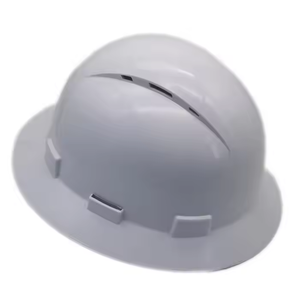 Protection de la tête de l'industrie de la construction <span class=keywords><strong>Casque</strong></span> de sécurité en HDPE ventilé/non ventilé à bord complet - Product Image 1