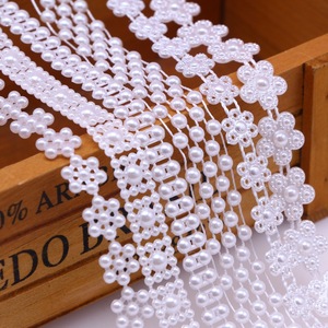 Fête d'<span class=keywords><strong>anniversaire</strong></span> de mariage ABS Imitation perle perle chaîne collier bricolage chapeaux bouquet de mariée ornement accessoires - Product Image 1