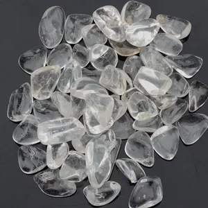 Satılık en iyi fiyat şifa doğal beyaz kristal kuvars eskitme taş çakıl