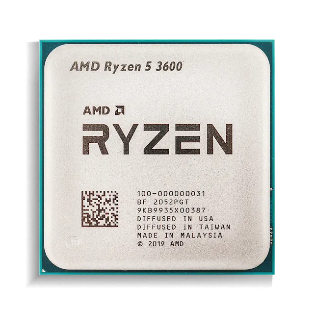 AMD 라이 젠 5 3600 6 코어 12 스레드 3.6 GHz 프로세서 7NM 100 000000031 R5 3600 65W L3 = 32M 소켓 PC 데스크탑 용 AM4 CPU