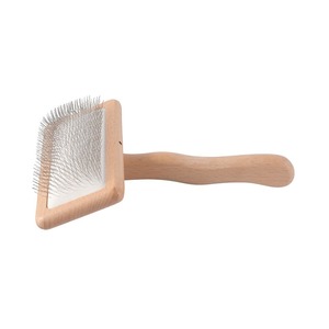 Peine y cepillo de pelo para mascotas, mango de madera para perros y gatos, fácil de usar, cómodo pelo flotante, natural y respetuoso con el medio ambiente - Product Image 5