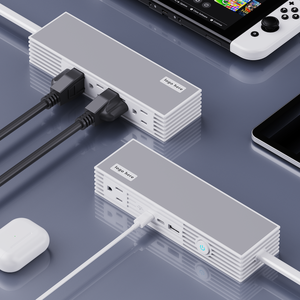 5-Outlet bàn Ổ cắm điện 5ft dây với 17W chuyển đổi để sạc ETL/UL/FCC chứng nhận cho văn phòng/Du Lịch Sử Dụng USA/Mỹ phong cách - Product Image 1