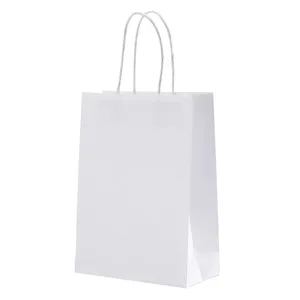 Sac en papier kraft couleur unie très populaire pour mariages et usage quotidien - Sac à main élégant pour cadeaux de mariage - Product Image 5
