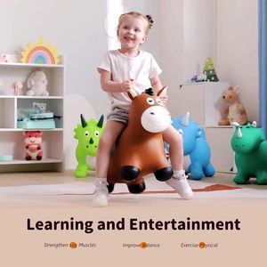 Nhà Máy Giá chất lượng hàng đầu trẻ em Inflatable nhảy động vật Phễu đồ chơi Inflatable ngựa lừa với các phụ kiện vui vẻ Quà Tặng - Product Image 5