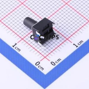 TSD001A09526A Tactile Switch Through hole Component (THT)-4P,6x6mm Switch Round Button 2.6N Through Hole 6mm - Product Image 2